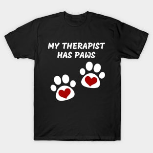 My Therapist Has Paws T-Shirt